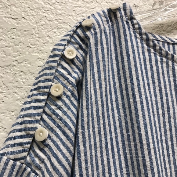MADEWELL Striped Convertible Cold Shoulder Top - Picture 8 of 8